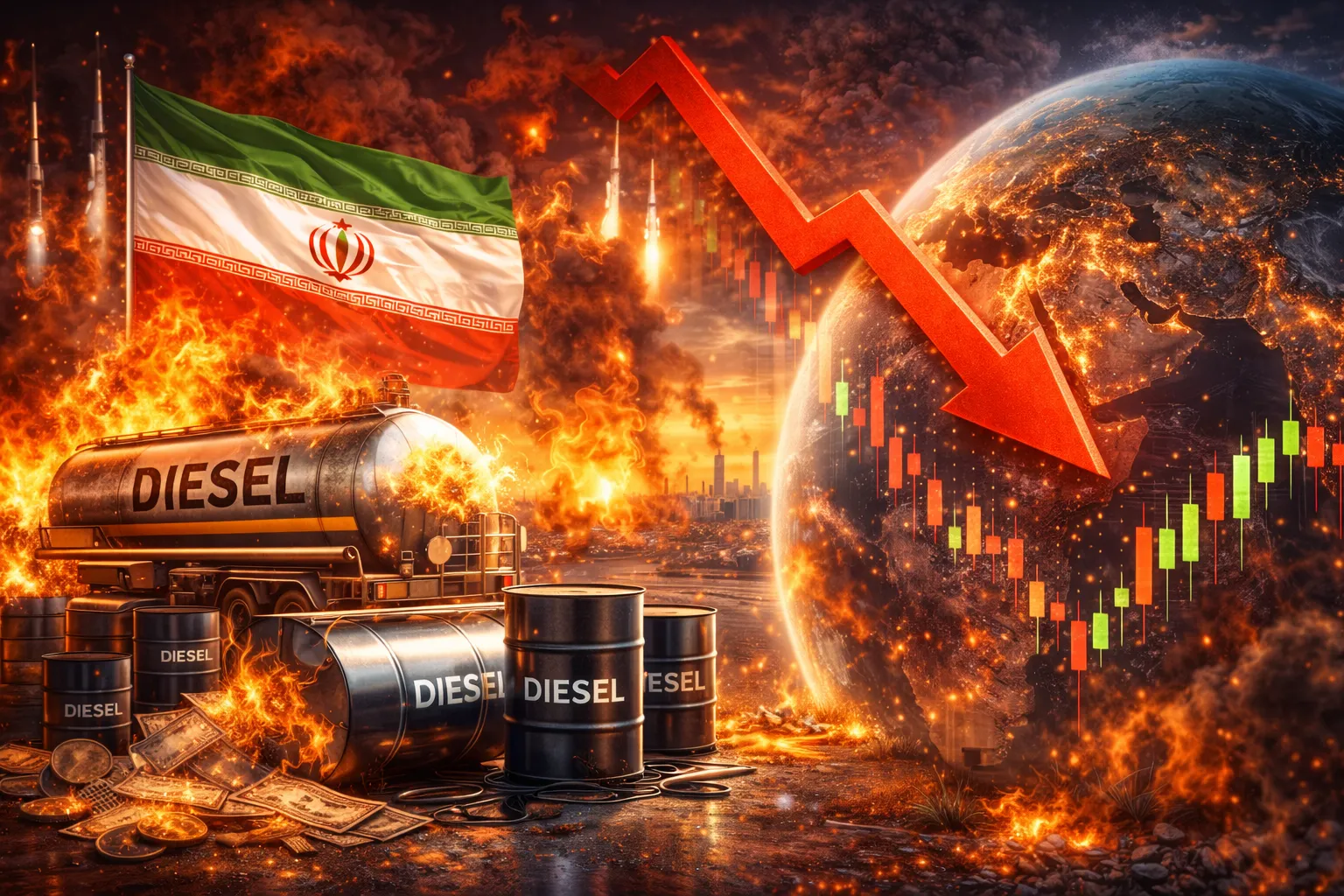 حرب إيران تربك إمدادات الديزل وتلقي بظلالها على نمو الاقتصاد العالمي